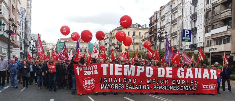 Primero de Mayo en el que los sindicatos han buscado &quot;ligarse&quot; el éxito de las movilizaciones feministas