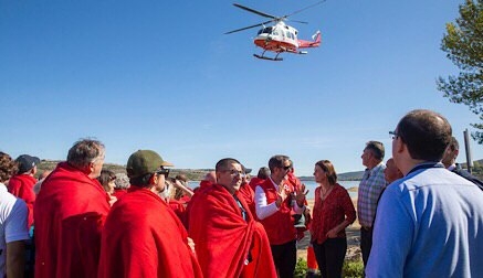 Simulacros de rescate en el pantano del Ebro parala atención ea personas con discapacidad