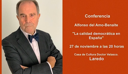 Alfonso del Amo-Benaite imparte en Laredo una conferencia titulada &ldquo;La calidad democrática en España&rdquo;