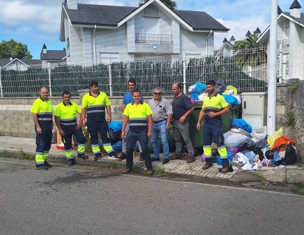 Suspendida la huelga del servicio de recogida de basuras de El Brusco tras alcanzar un preacuerdo con Urbaser