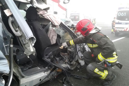 Fallece una mujer en un accidente de tráfico en la A-67 a la altura de Cartes