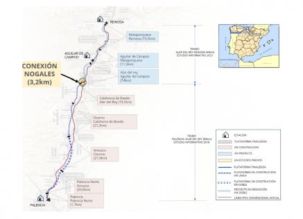 Adif adjudica la redacción de proyecto del enlace que adelanta la conexión por alta velocidad con Cantabria